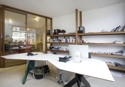 lhoas architectes architects design table base design offices 5x382