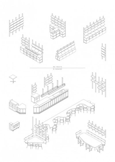 lhoas architectes architects presses universitaires bruxelles restaurant librairiex771
