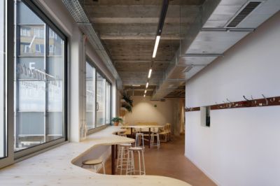 lhoas architectes architects presses universitaires bruxelles restaurant librairie credits photos maxime delvaux 2x365