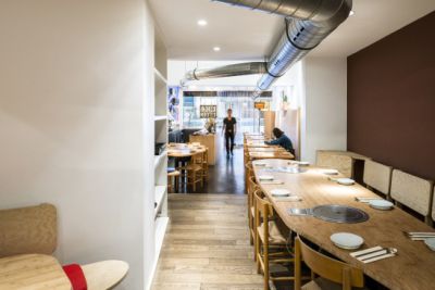 lhoas architectes architects maru corean kitchen restaurant furniture 14x366