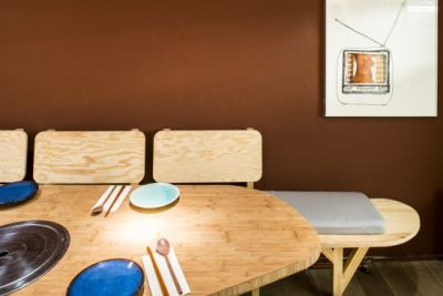 lhoas architectes architects maru corean kitchen restaurant furniture 6x366