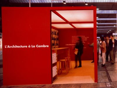 lhoas architectes architects la cambre stand 3x414