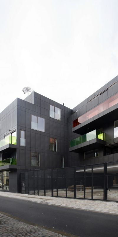lhoas architectes architects vanhaerents buliding housing commercial bruxelles brussels 18x822